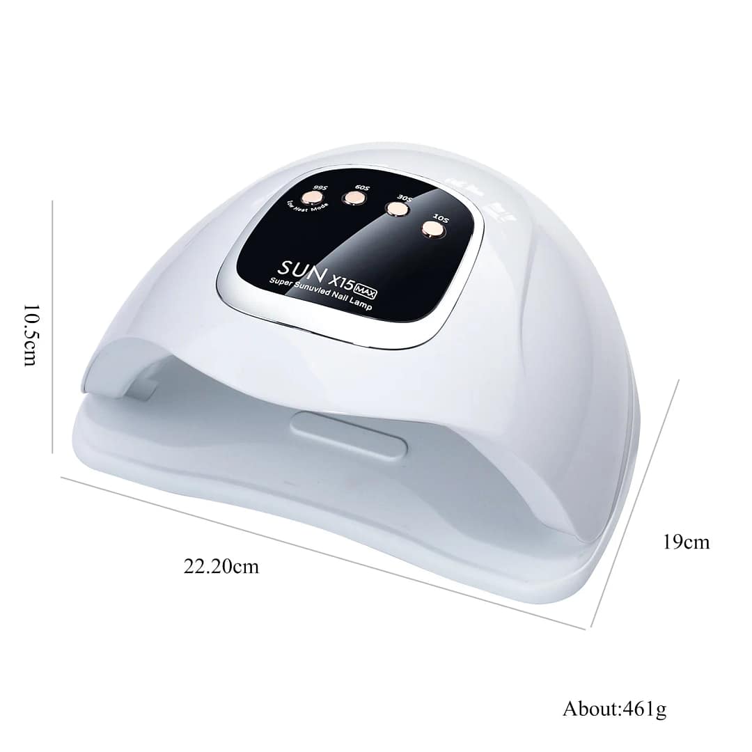 SUN X15 MAX High-Power Nail Drying Lamp For Gel Nails 280W 66LEDS Gel Polish Drying Machine With Auto Sensor UV LED Nail Lamp - الصورة 6