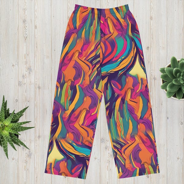 All-over print unisex wide-leg pants