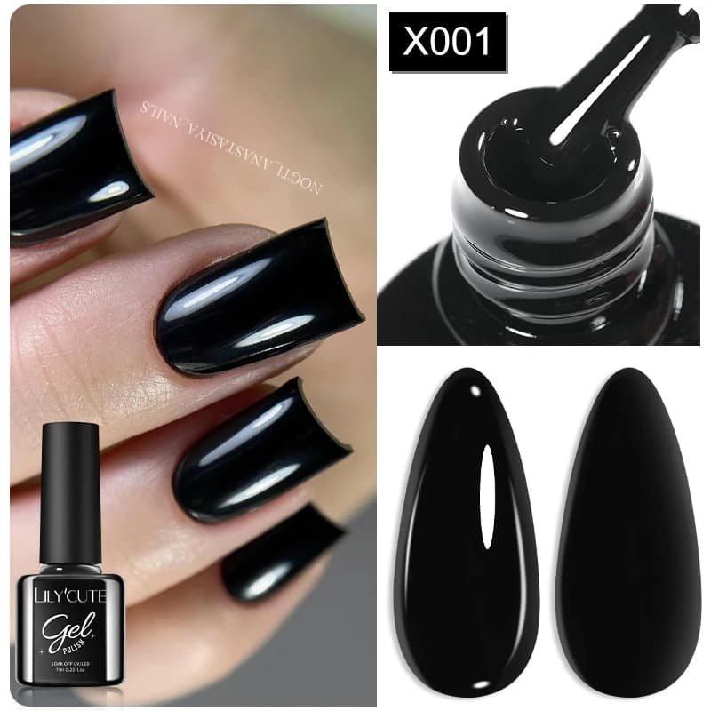 LILYCUTE 7ML Neon Reflective Glitter Gel Nail Polish Soak Off Super Shining Champagne Gold UV Gel Polish For Nail Art Manicure - الصورة 43