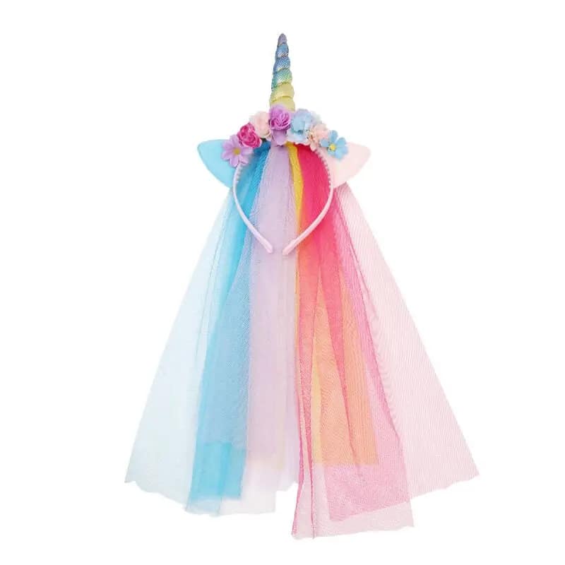 Kids Unicorn Dress for Girls Party Dresses Flower Appliques Ball Gown Little Girl Princess Costumes Summer Children Clothing - الصورة 13