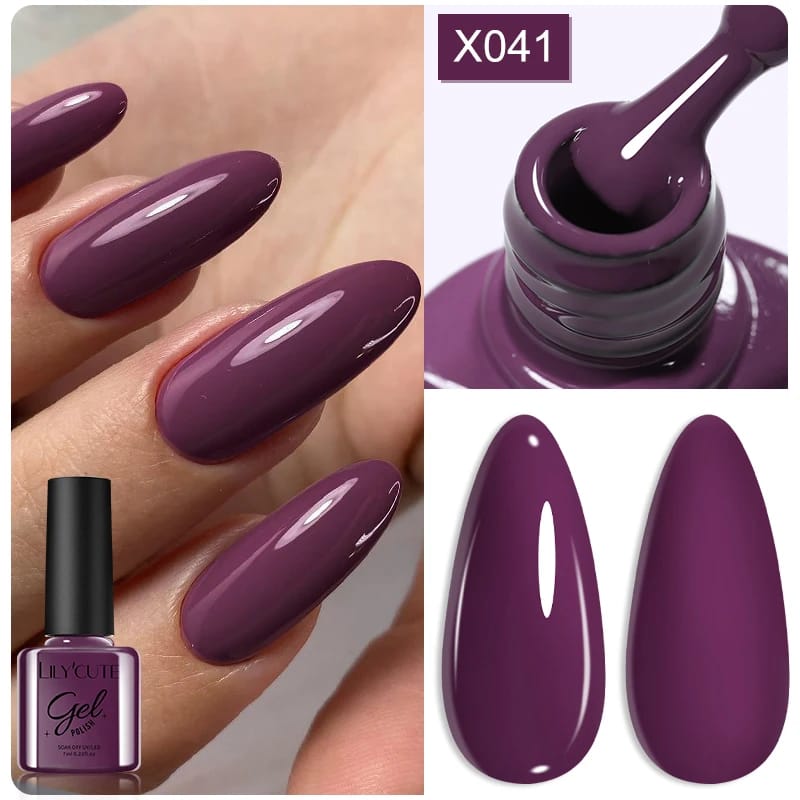 LILYCUTE 7ML Neon Reflective Glitter Gel Nail Polish Soak Off Super Shining Champagne Gold UV Gel Polish For Nail Art Manicure - الصورة 134