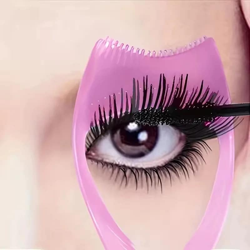 1pc 3D Triple Function Eyelash Assistant Tool Mascara Applicator Guide Eyeliner Assistant Anti-Clumping Eyelash Separator