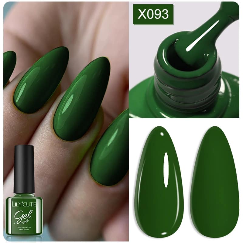 LILYCUTE 7ML Neon Reflective Glitter Gel Nail Polish Soak Off Super Shining Champagne Gold UV Gel Polish For Nail Art Manicure - الصورة 55