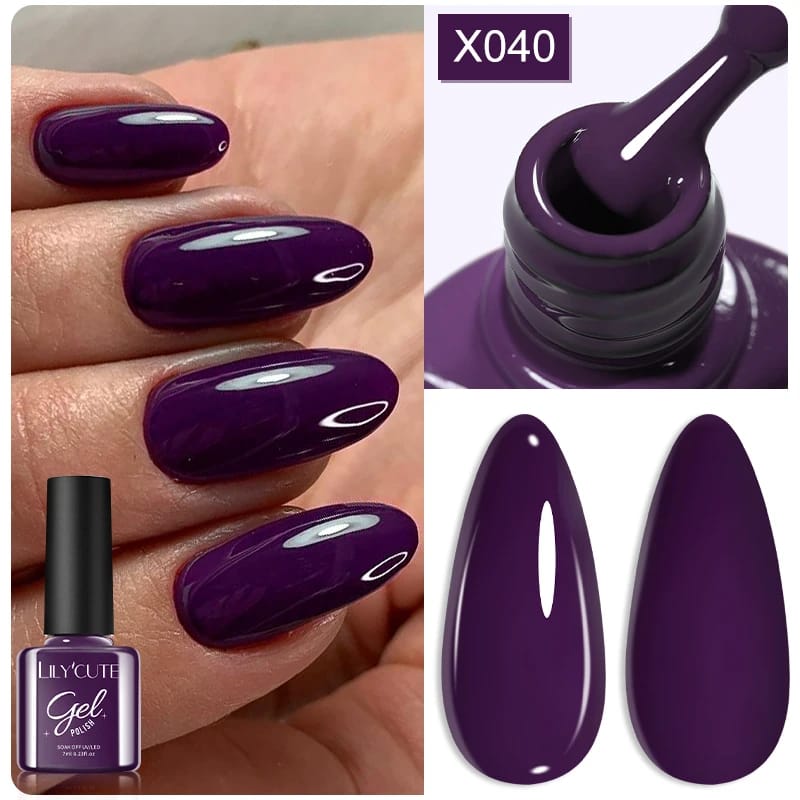 LILYCUTE 7ML Neon Reflective Glitter Gel Nail Polish Soak Off Super Shining Champagne Gold UV Gel Polish For Nail Art Manicure - الصورة 135