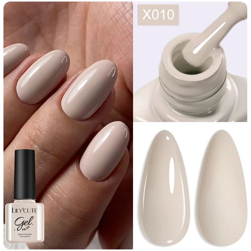 LILYCUTE 7ML Neon Reflective Glitter Gel Nail Polish Soak Off Super Shining Champagne Gold UV Gel Polish For Nail Art Manicure - الصورة 48