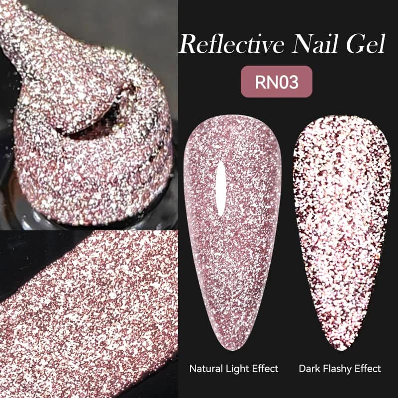 LILYCUTE 7ML Neon Reflective Glitter Gel Nail Polish Soak Off Super Shining Champagne Gold UV Gel Polish For Nail Art Manicure - الصورة 121